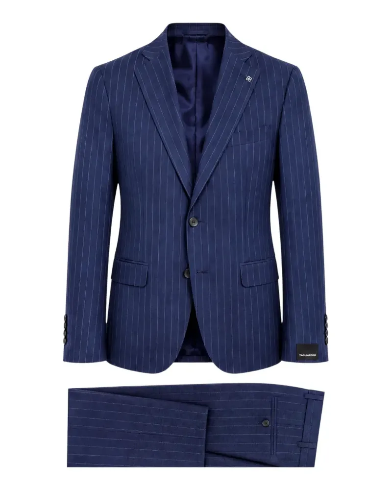 Tagliatore Anzug mit Nadelstreifen - Blau Blau
