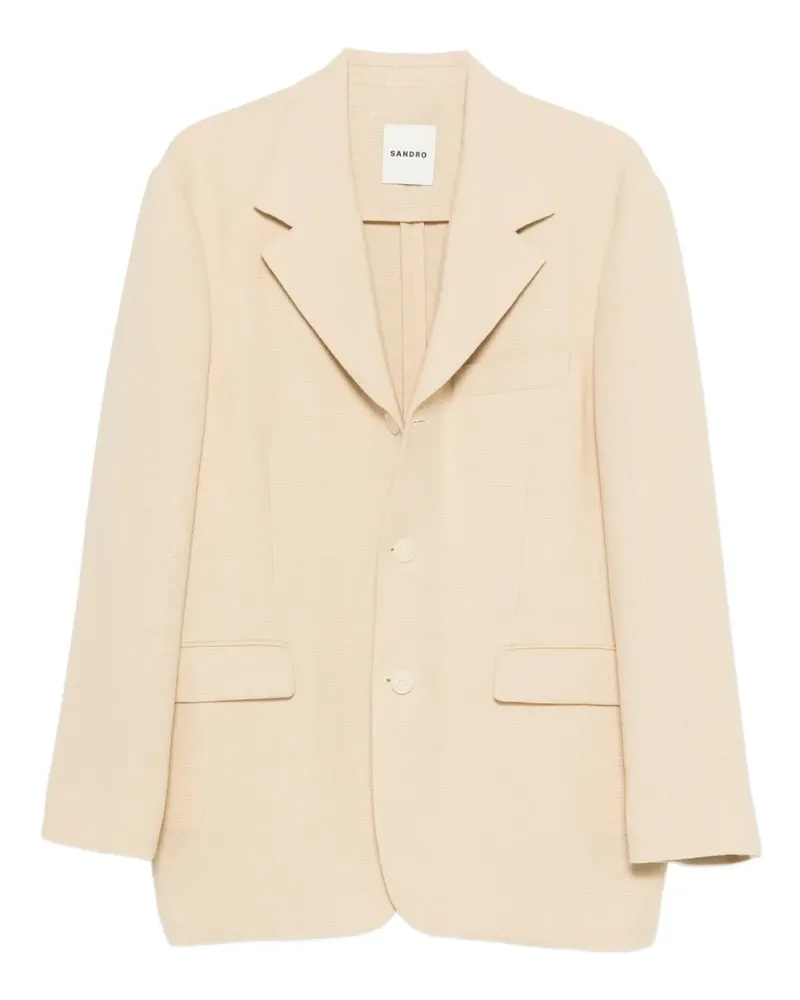 Sandro Geknöpftes Sakko - Nude Nude