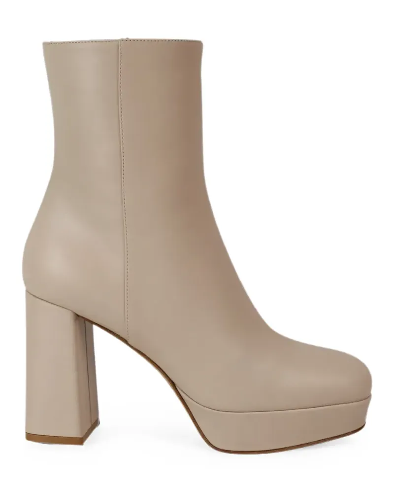 Gianvito Rossi Daisen platform ankle boots - Nude Nude