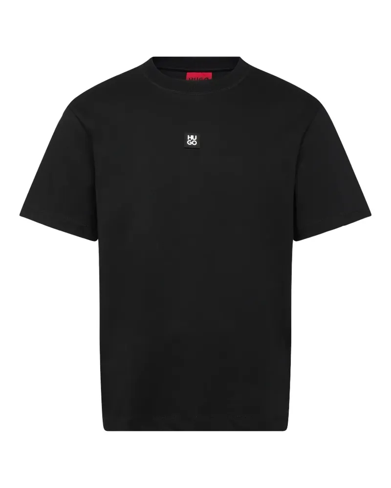 HUGO BOSS Dilanso T-Shirt mit Logo-Patch - Schwarz Schwarz