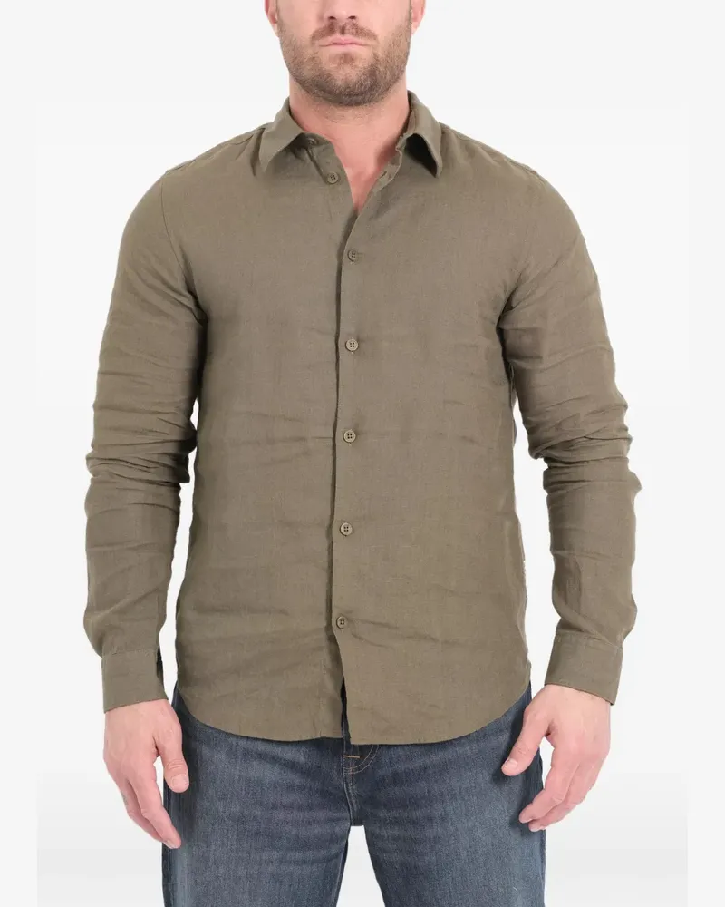 NN 07 long-sleeve shirt - Grün Grün