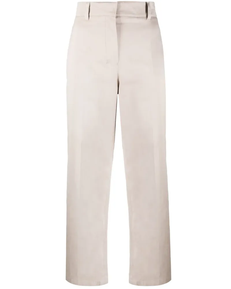 Max Mara Hose mit weitem Bein - Nude Nude