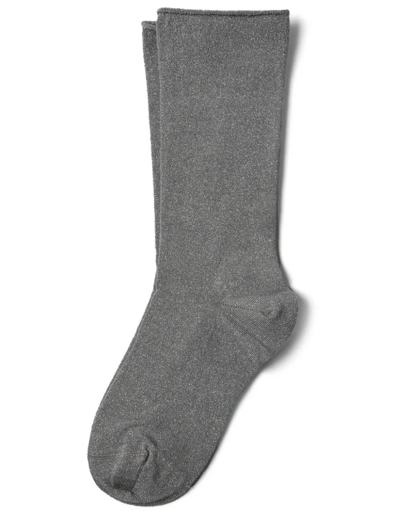 Brunello Cucinelli Socken aus Lurex - Grau Grau