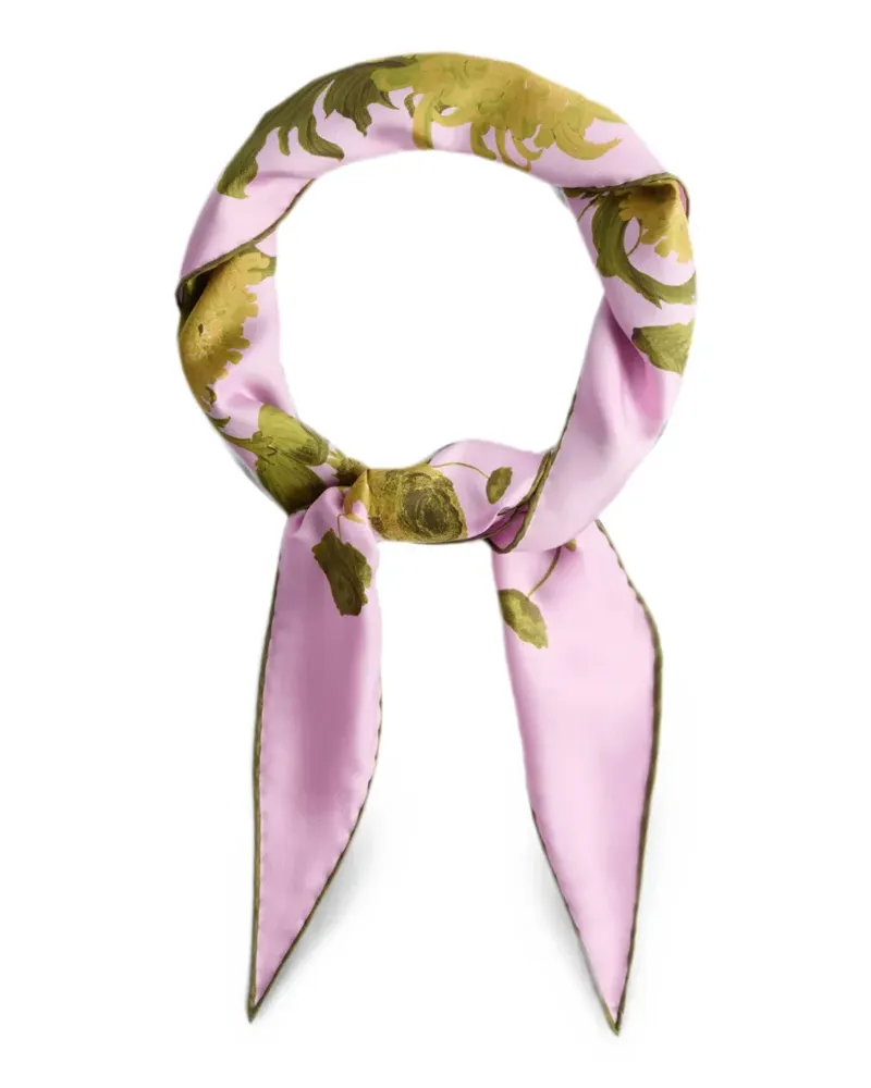 La DoubleJ Schal mit Rautenmuster - Rosa Rosa