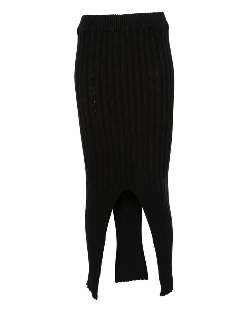 Baserange Macau midi skirt - Schwarz Schwarz