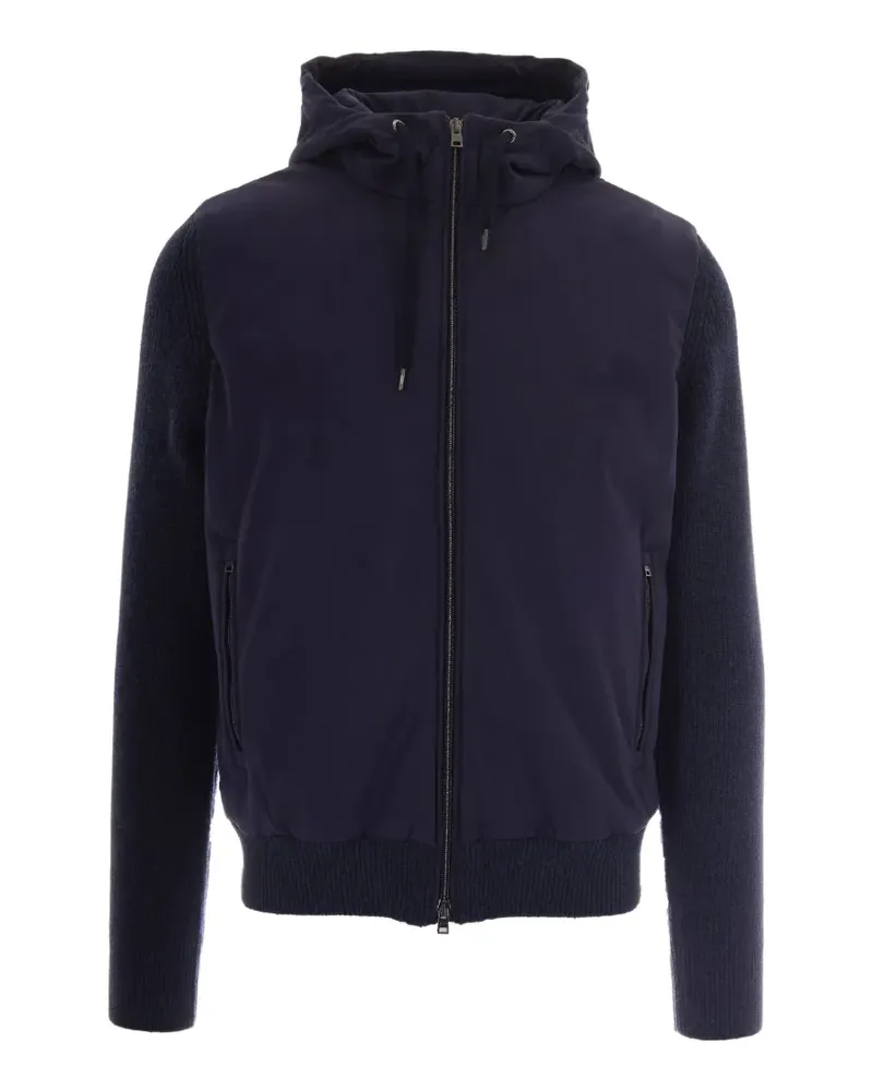 Herno Kapuzenjacke mit Einsätzen - Blau Blau
