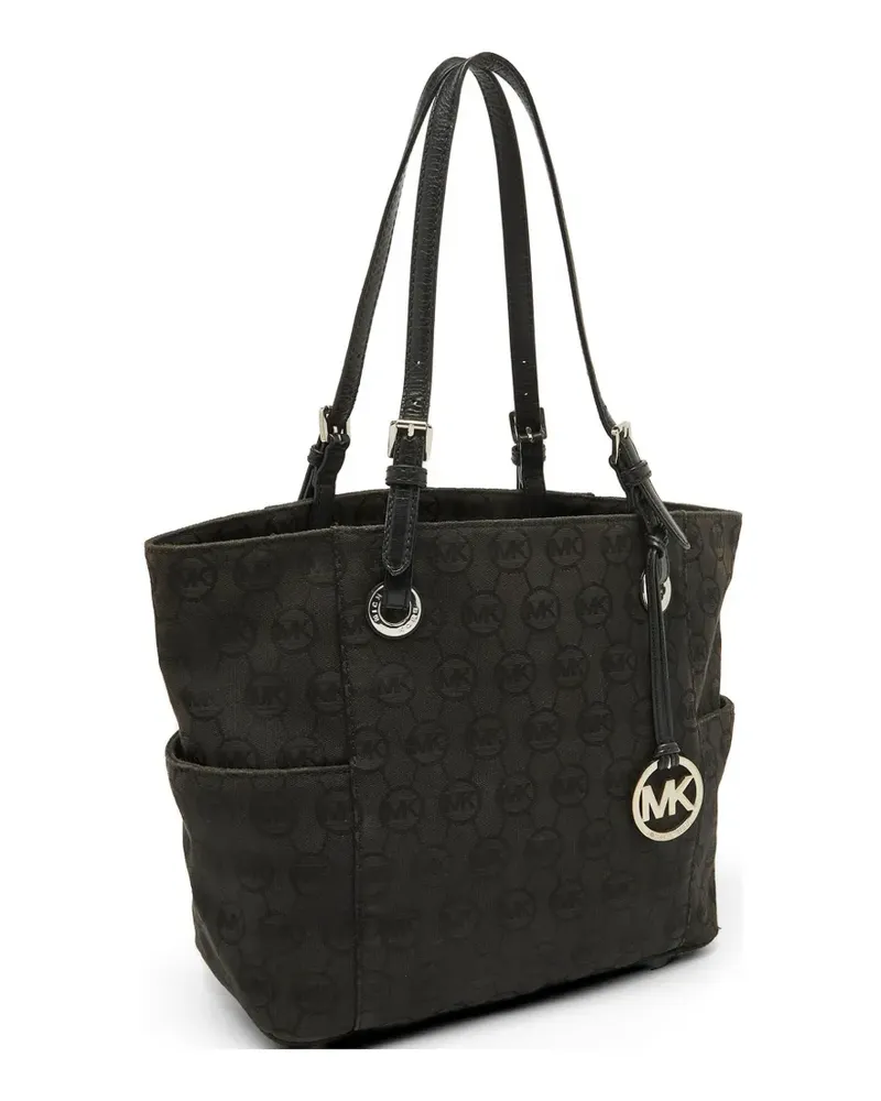 Michael Kors Jet Set Canvas-Tote Bag - Schwarz Schwarz