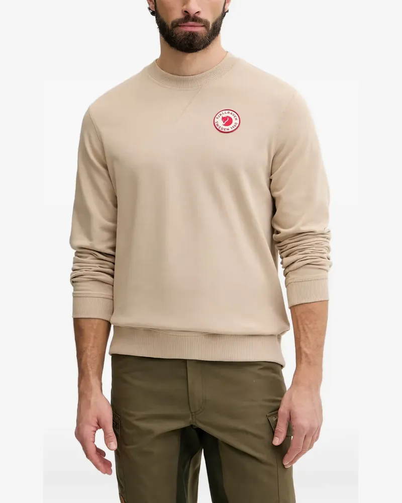 Fjäll Räven 1960 logo-patch sweater - Nude Nude