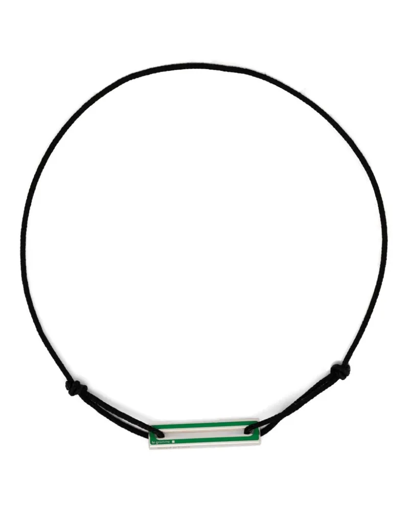 Le Gramme Lackiertes 1,7g Kordelarmband - Grün Grün