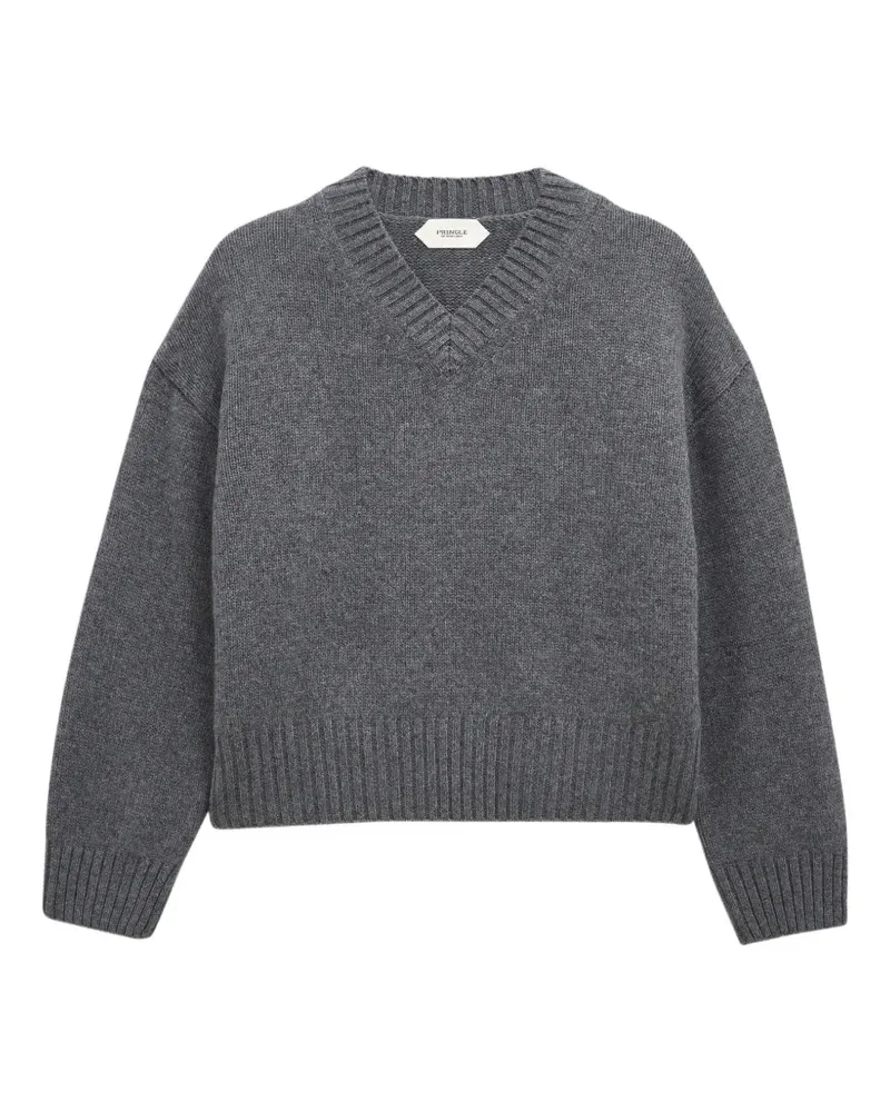 Pringle of Scotland Kaschmirpullover mit V-Ausschnitt - Grau Grau
