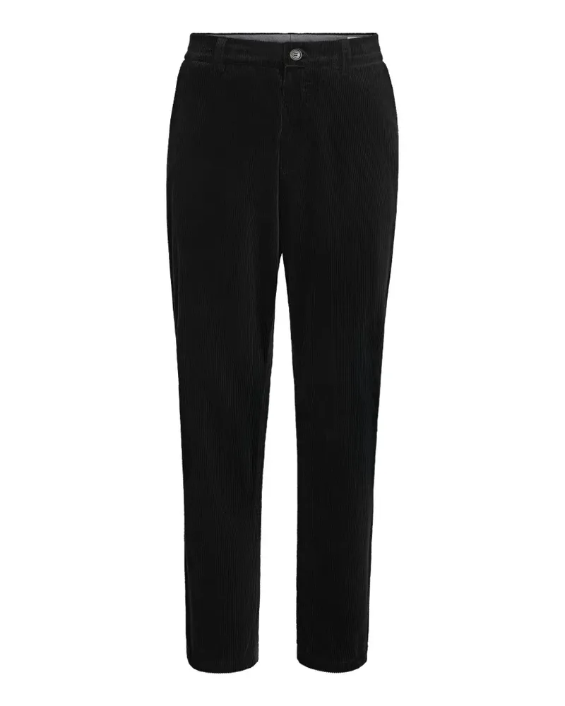 Brunello Cucinelli Stückgefärbte Cordhose - Schwarz Schwarz