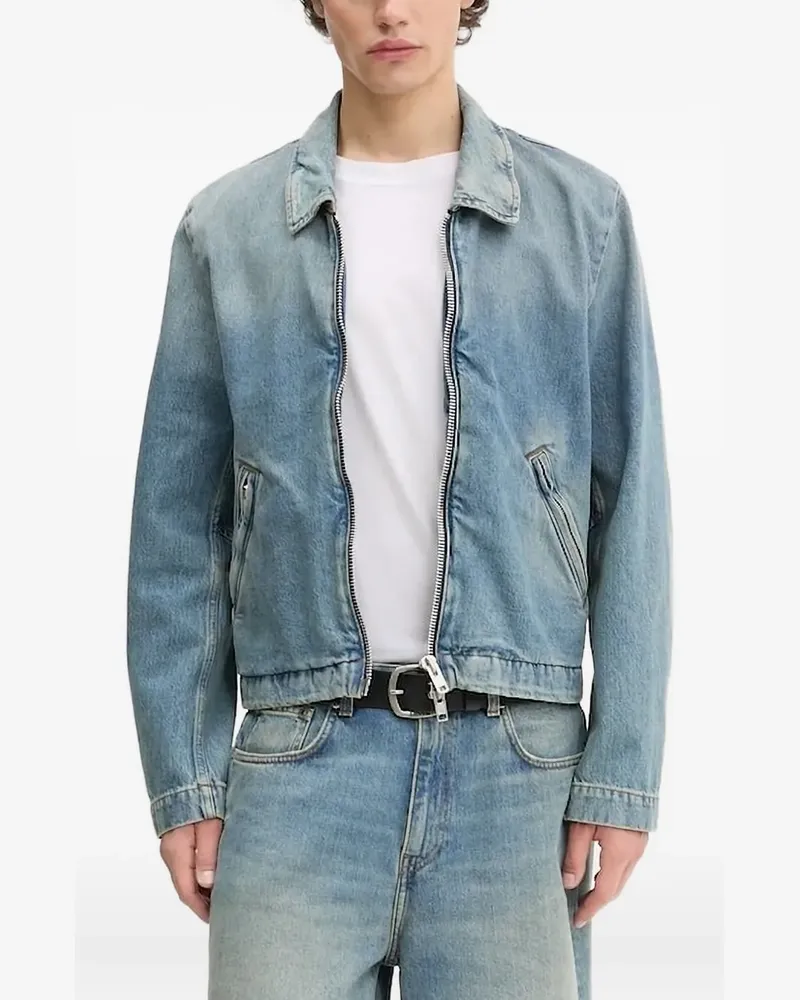 Won Hundred Jeansjacke mit Reißverschluss - Blau Blau