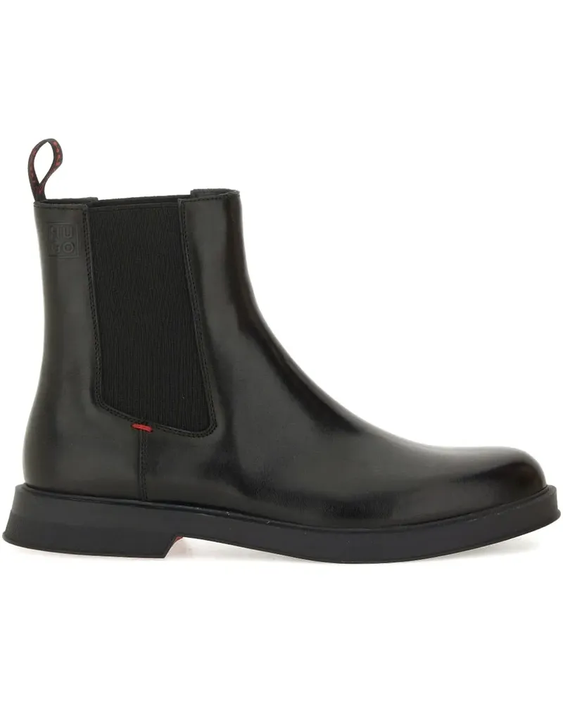 HUGO BOSS logo-detail chelsea boots - Schwarz Schwarz