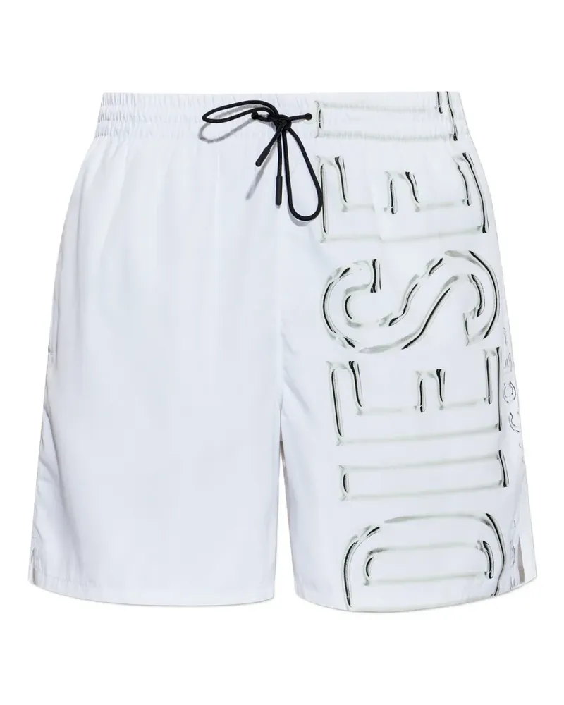 Diesel logo swim shorts - Weiß Weiß