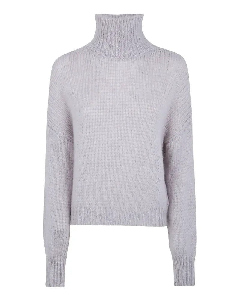 Nuur Grob gestrickter Rollkragenpullover - Grau Grau