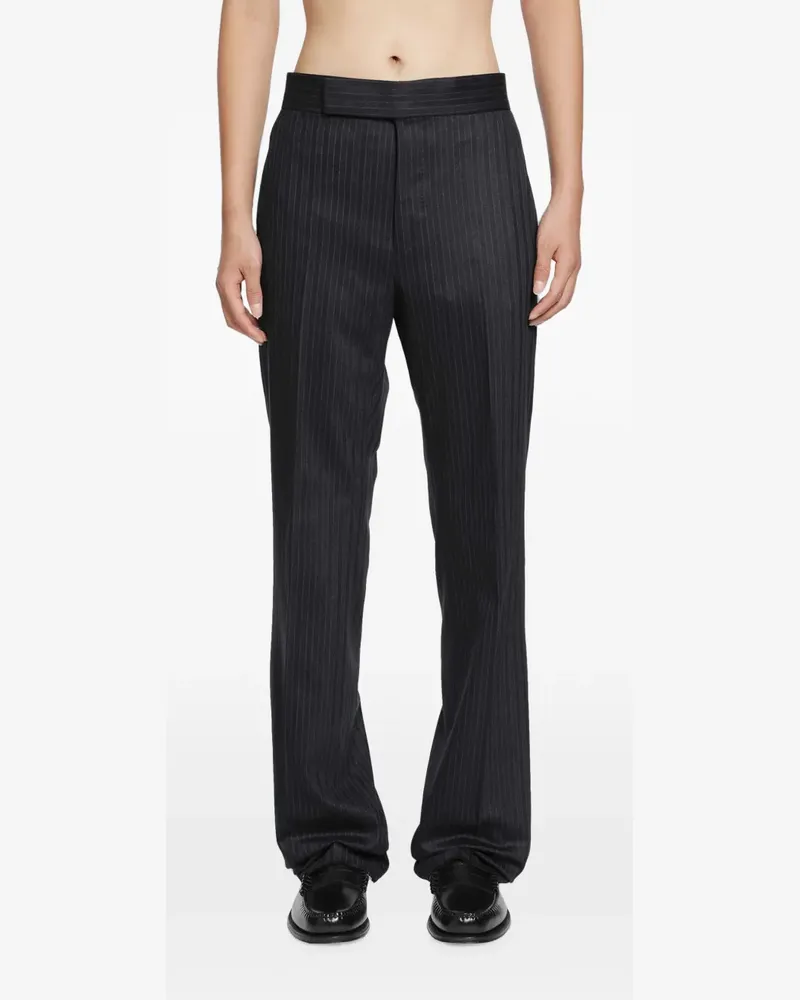 Tom Ford herringbone-stripe trousers - Grau Grau