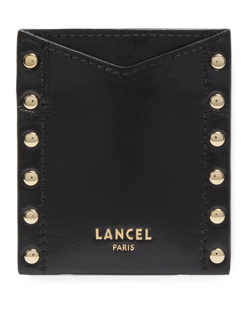 Lancel studded leather cardholder - Schwarz Schwarz