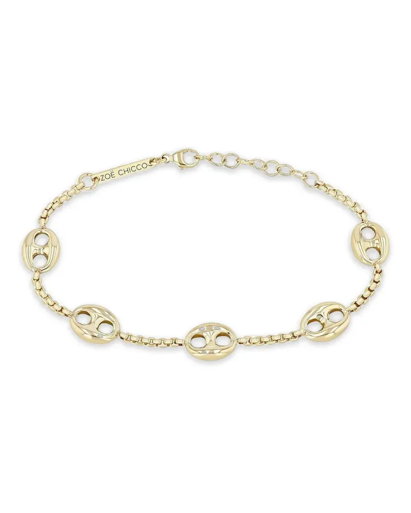 ZOË CHICCO Kleines Box Chain Armband - Gold Gold