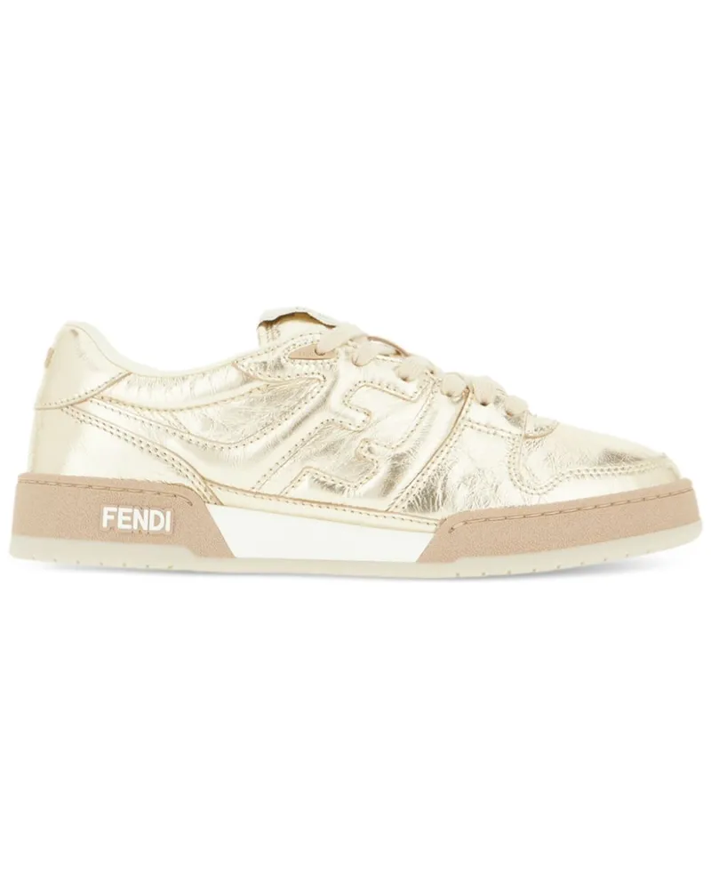 Fendi Match Sneakers - Gold Gold