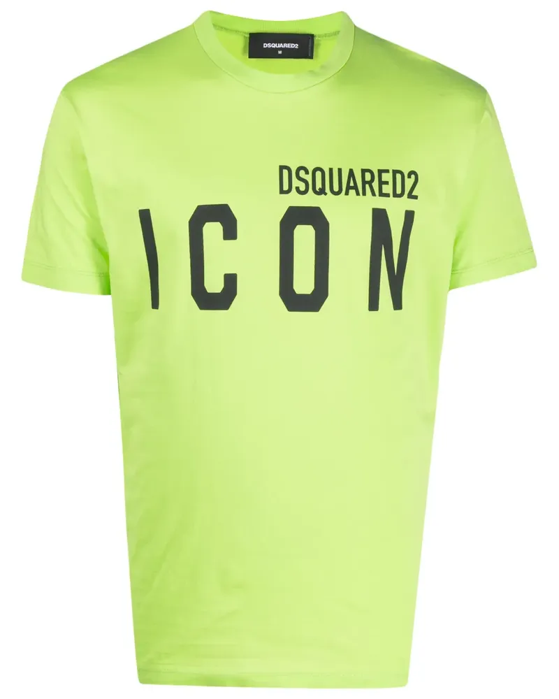 Dsquared2 T-Shirt mit "Icon"-Print - Grün Grün