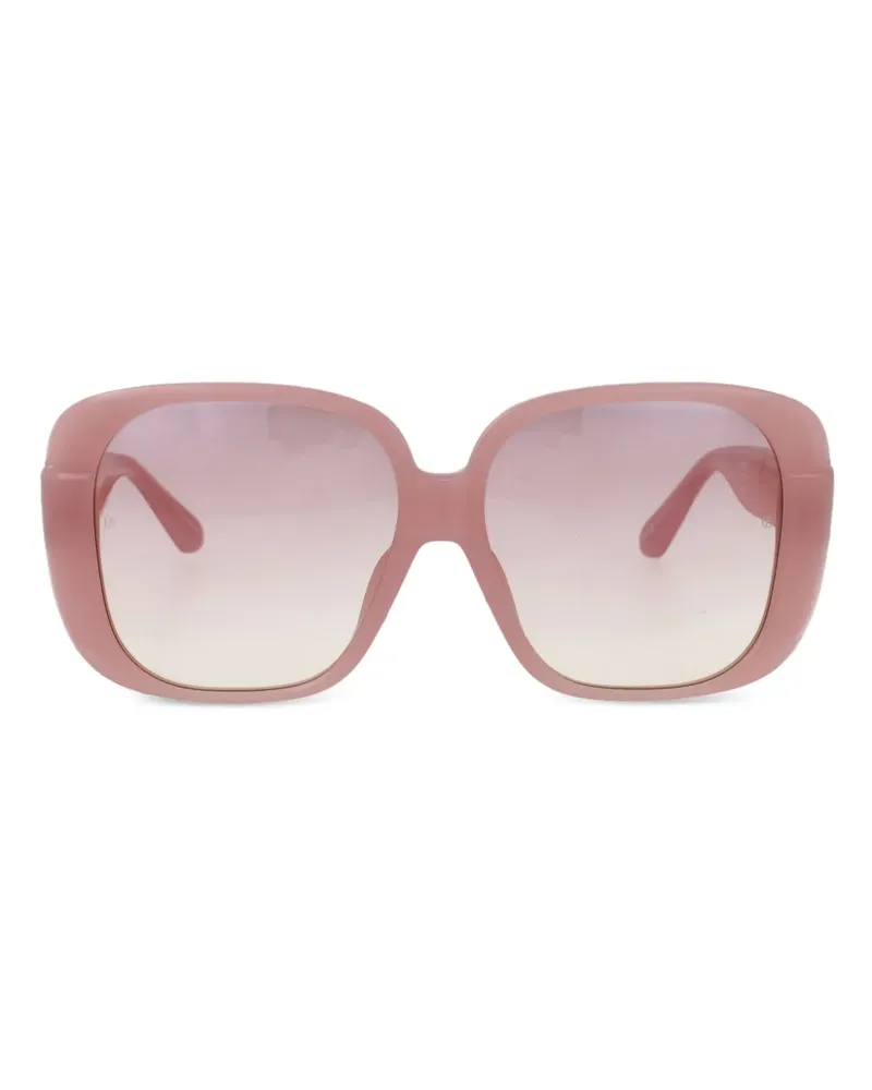 Linda Farrow Sonnenbrille mit Oversized-Gestell - Rosa Rosa