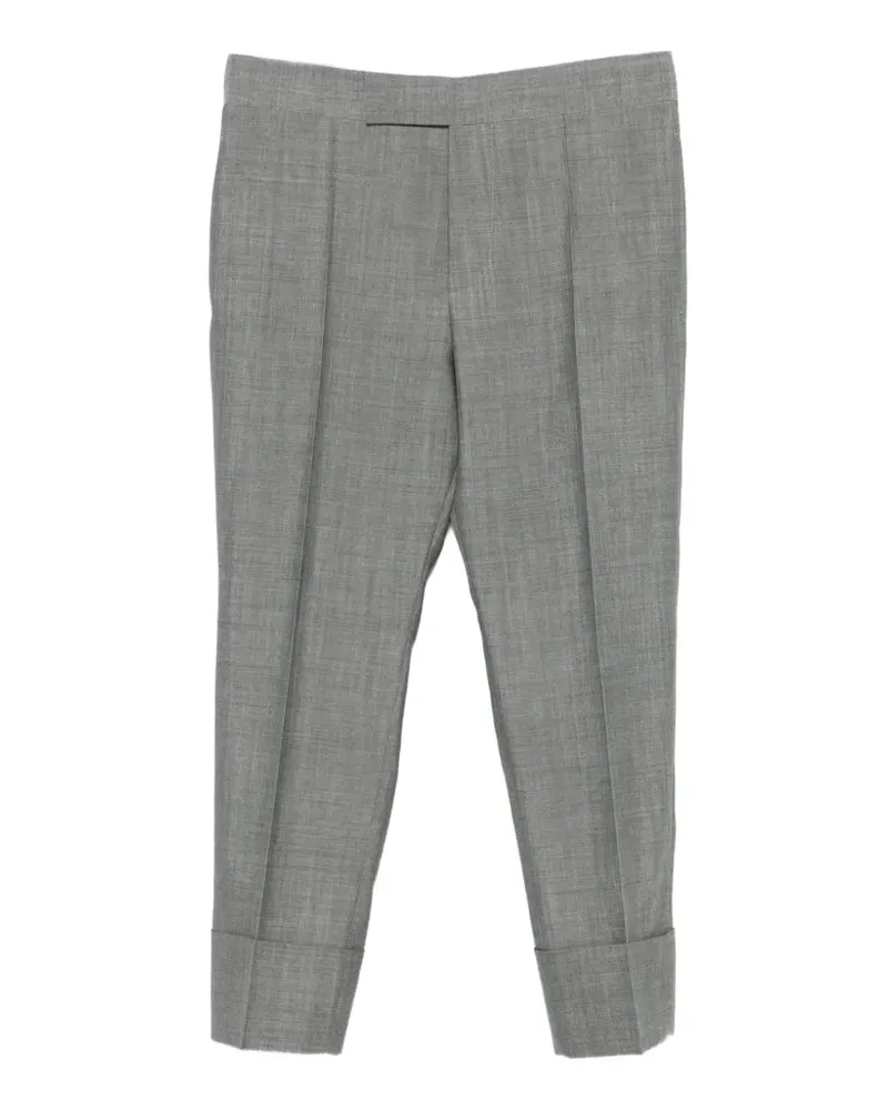 Sapio pressed-crease turn-up trousers - Grau Grau