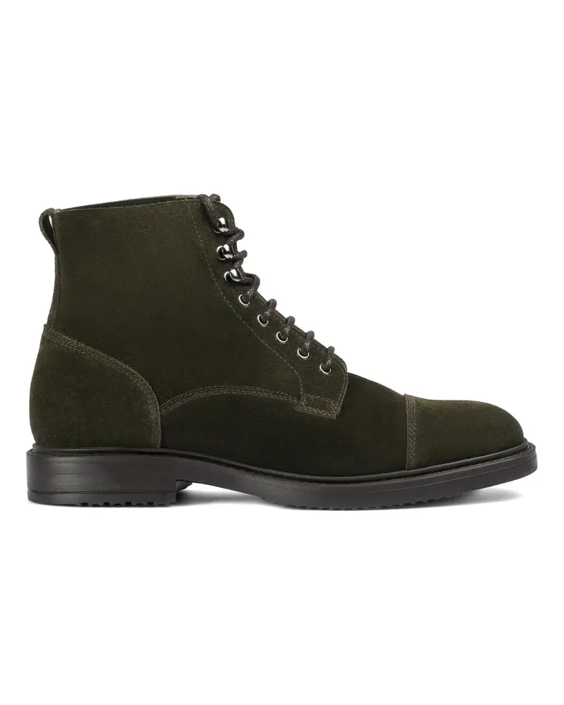 Doucal´s Schnürstiefel aus Wildleder - Grün Grün