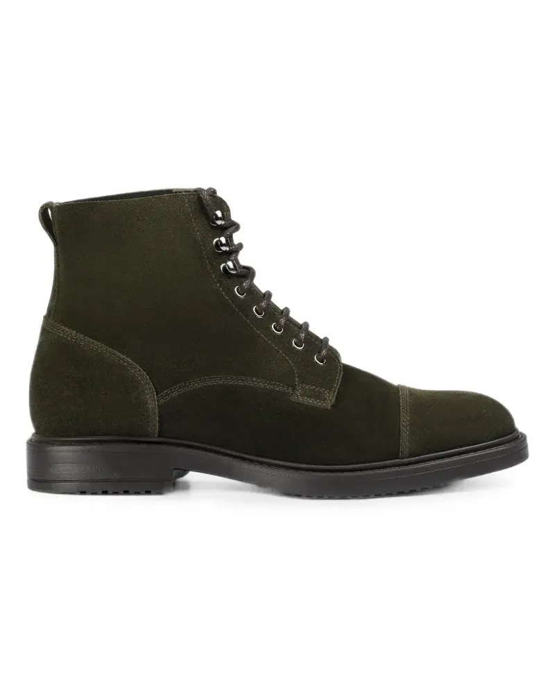 Doucal´s lace-up suede ankle boots - Grün Grün