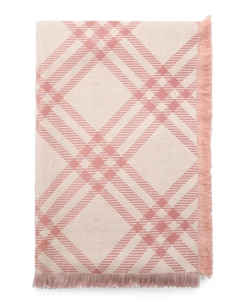 Burberry gradient check wool silk scarf - Rosa Rosa