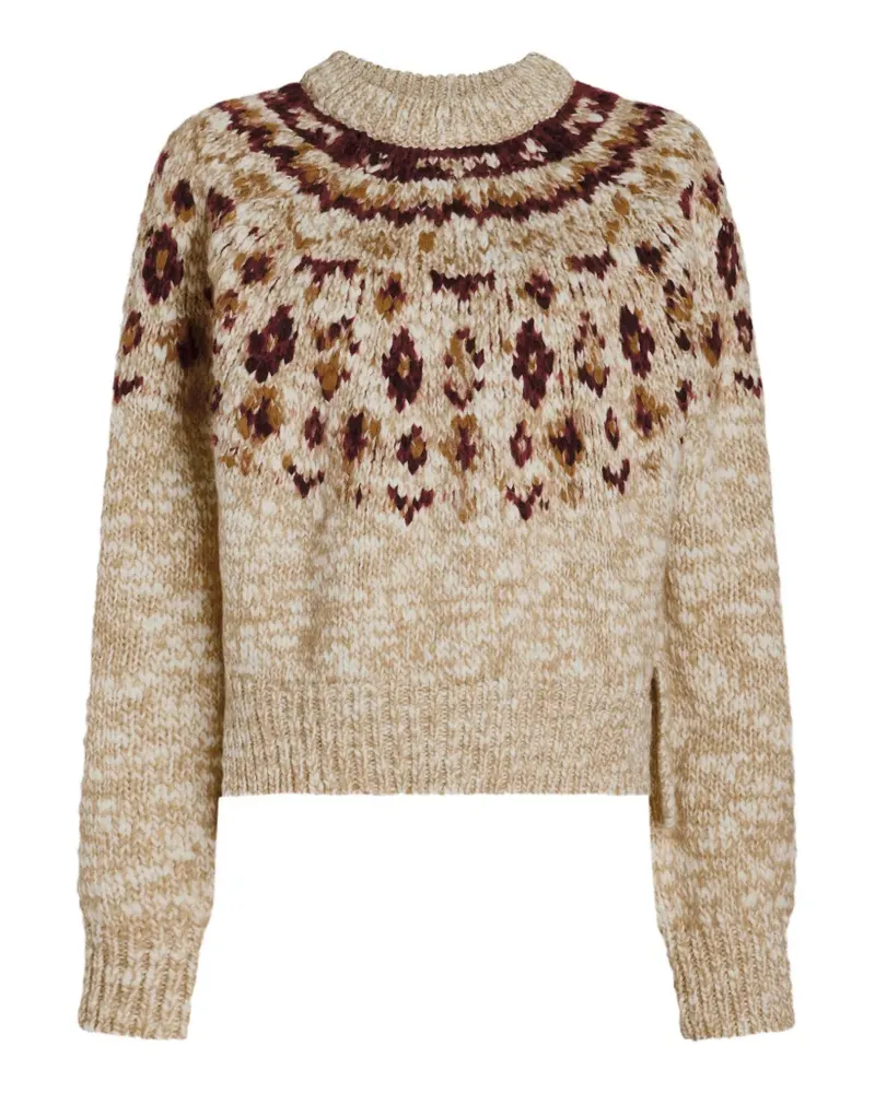 Proenza Schouler Lizzy Pullover mit Norwegermuster - Nude Nude