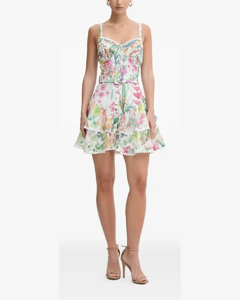 Charo Ruiz Nayade Kleid aus Blumenspitze - Weiß Weiß