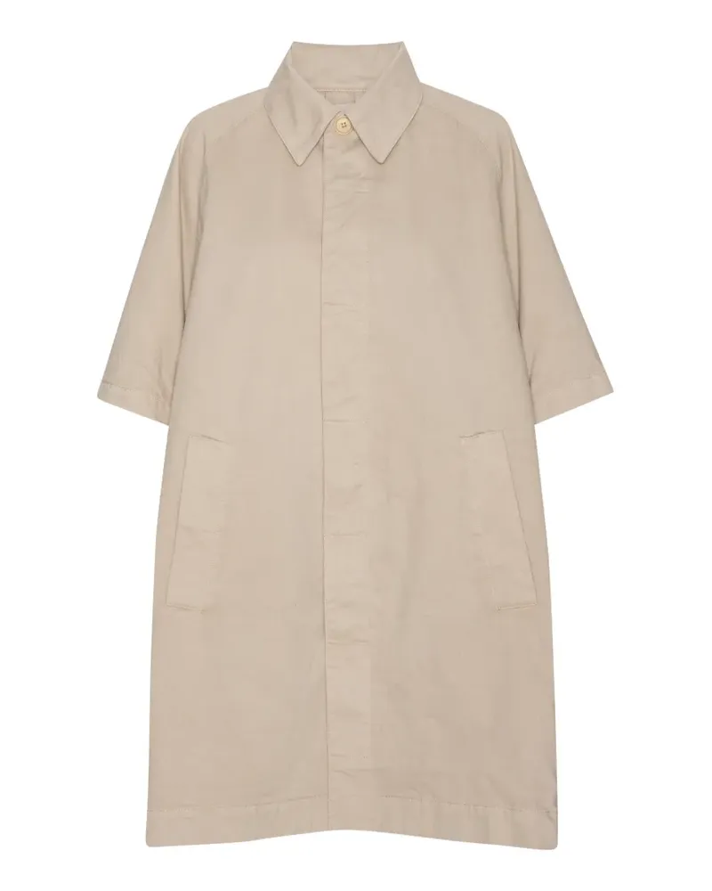 Henrik Vibskov button short-sleeve coat - Nude Nude