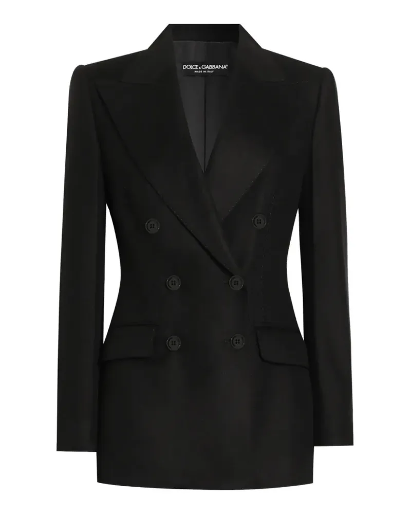 Dolce & Gabbana double-breasted pocket jacket - Schwarz Schwarz