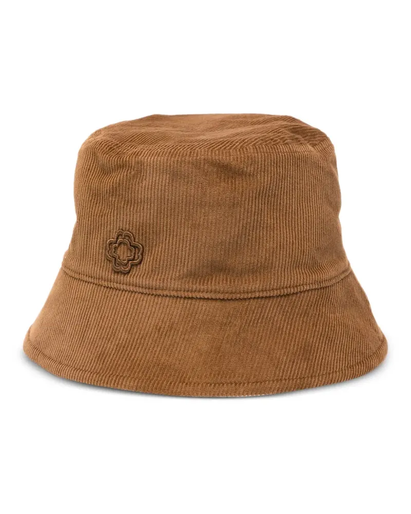 Maje Fischerhut mit Logo-Applikation - Braun Braun