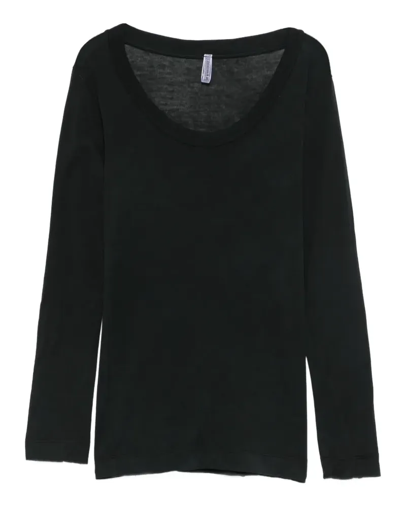 Daniele Fiesoli Madonna T-Shirt mit Ausschnitt - Schwarz Schwarz