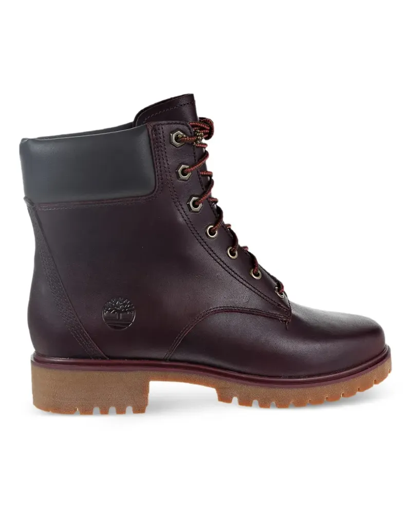 Timberland Jayne Plateau-Stiefel mit Schnürung - Rot Rot