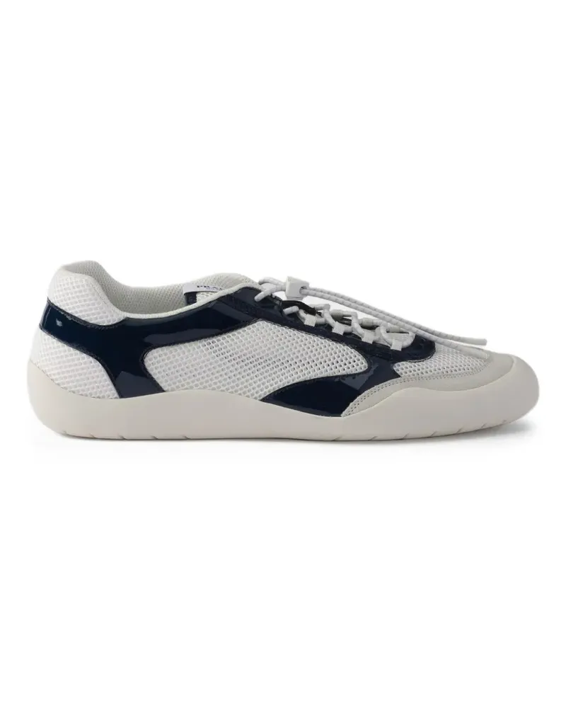 Prada Geometrische Speedrock Sneakers mit Stretchbund - Weiß Weiß