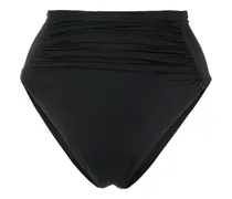 Bikinihöschen mit hohem Bund - Schwarz