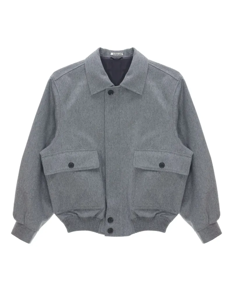 AURALEE Moleskin Bomberjacke aus Kaschmir - Grau Grau