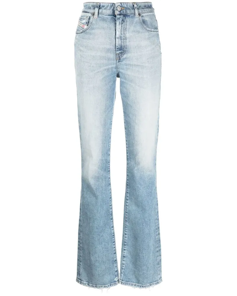 Diesel Schlagjeans mit hohem Bund - Blau Blau