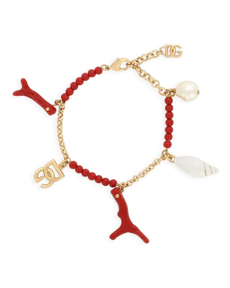 Dolce & Gabbana Kettenarmband mit DG-Anhänger - Gold Gold
