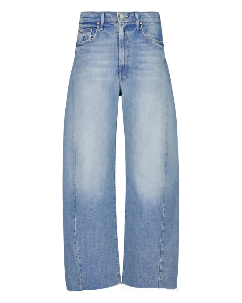 Mother Ausgefranste The Half Pipe Ankle Jeans - Blau Blau