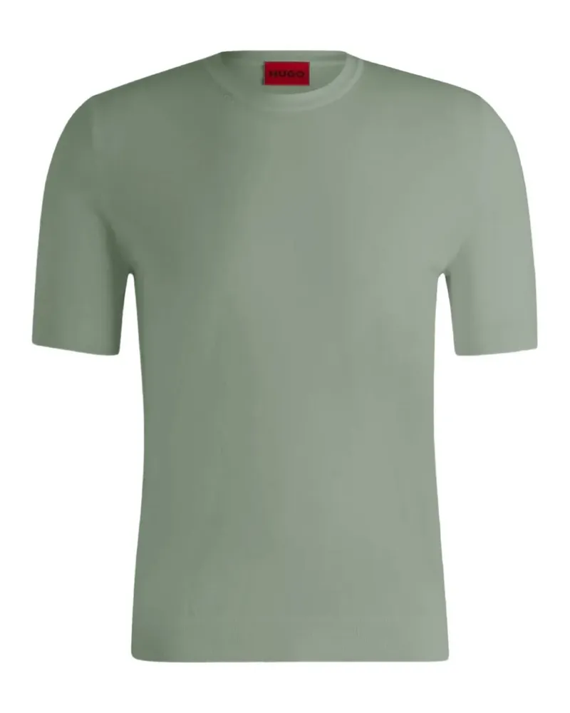 HUGO BOSS Kurzärmeliger Pullover - Grün Grün