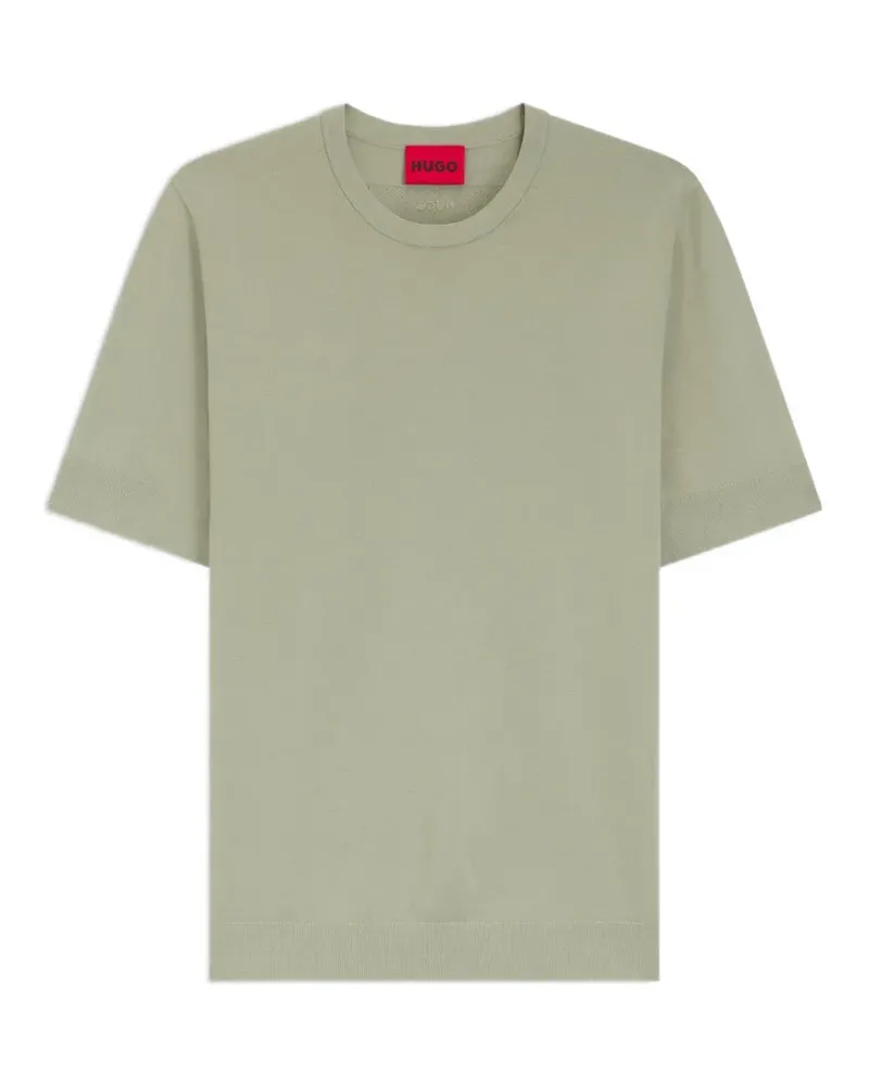 HUGO BOSS Kurzärmeliger Pullover - Grün Grün