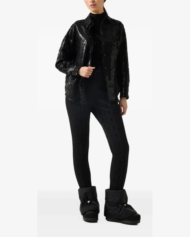 Bogner Zadie Latzhose mit Zickzackmuster - Schwarz Schwarz