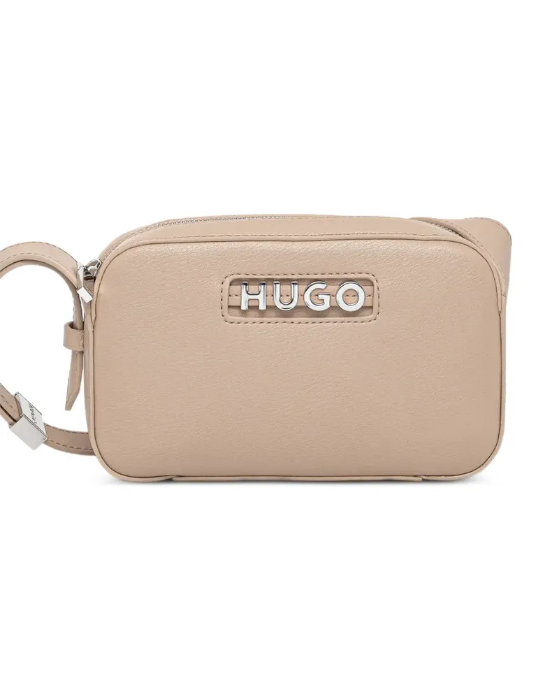 HUGO BOSS Umhängetasche mit Logo-Schild - Nude Nude