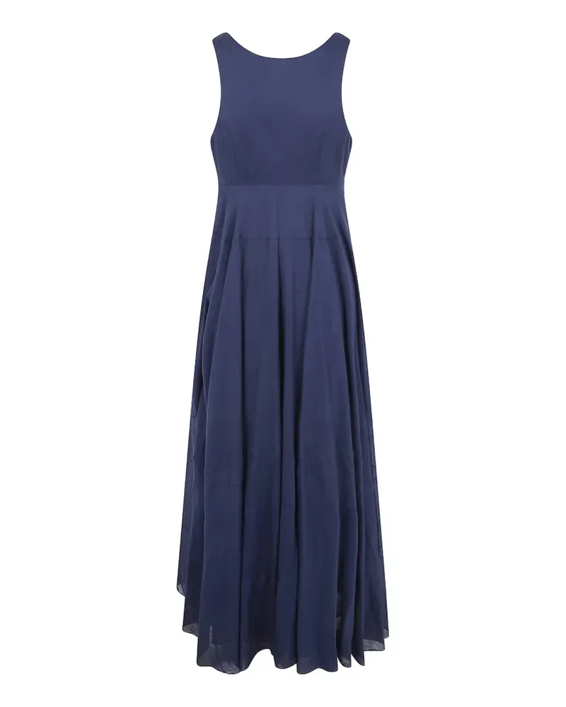 ASPESI tiered sleeveless maxi dress - Blau Blau