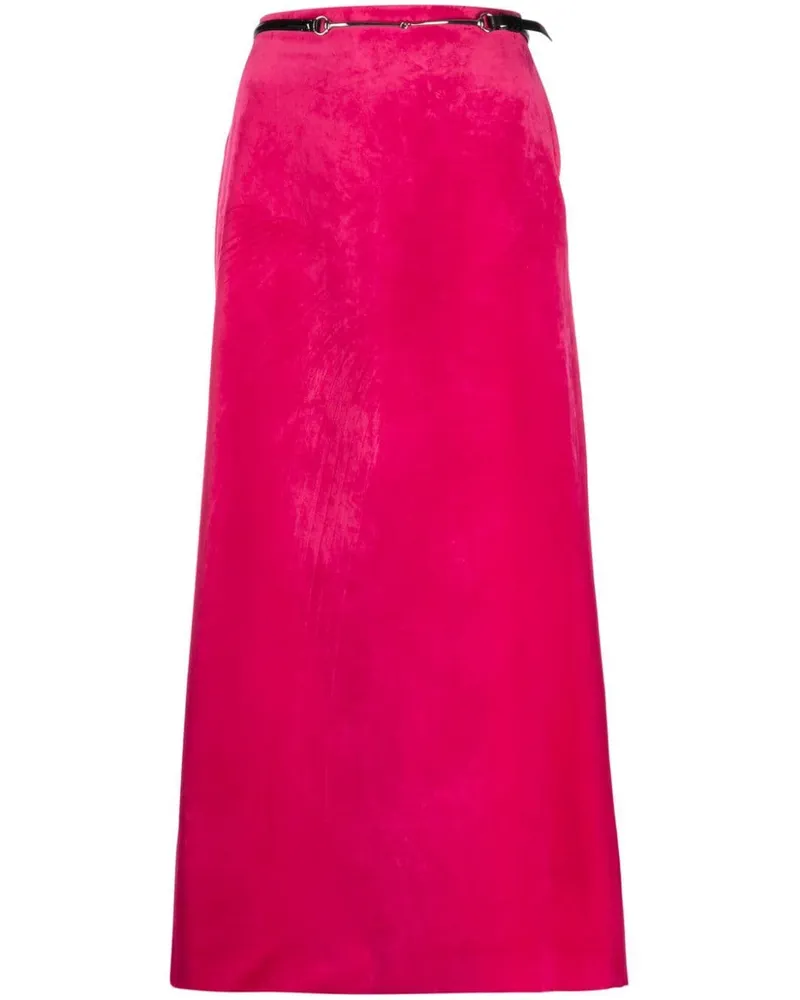 Gucci Maxirock mit Gürtel - Rosa Rosa