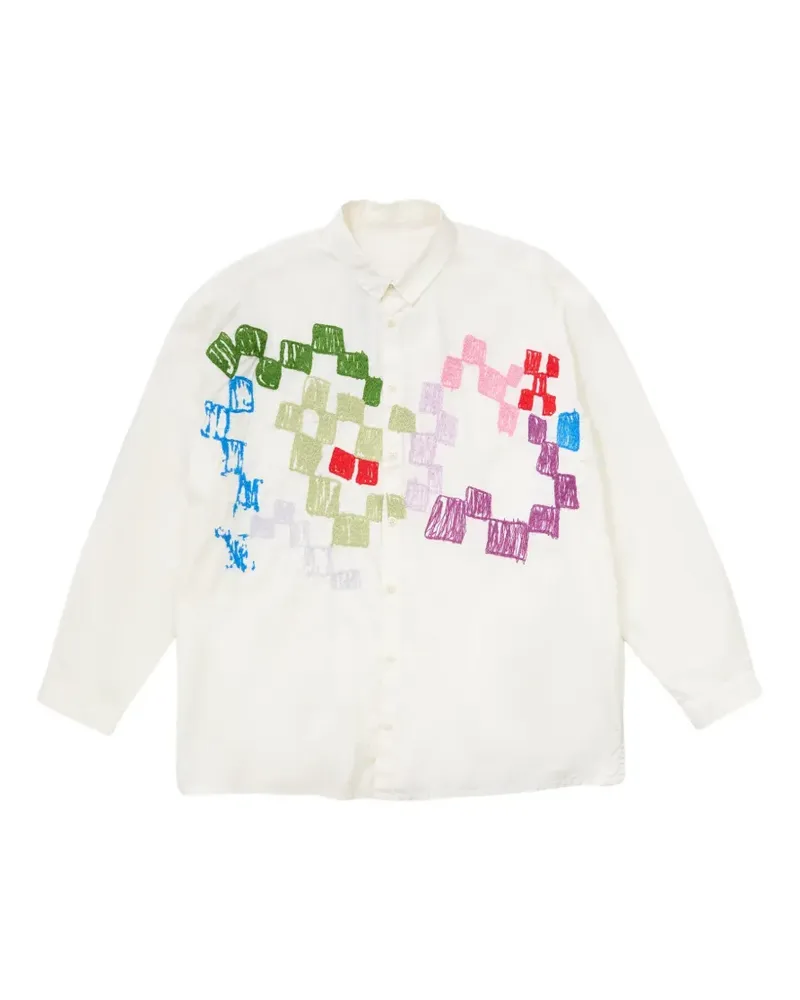 Toogood The Draughtsman graphic-print shirt - Weiß Weiß