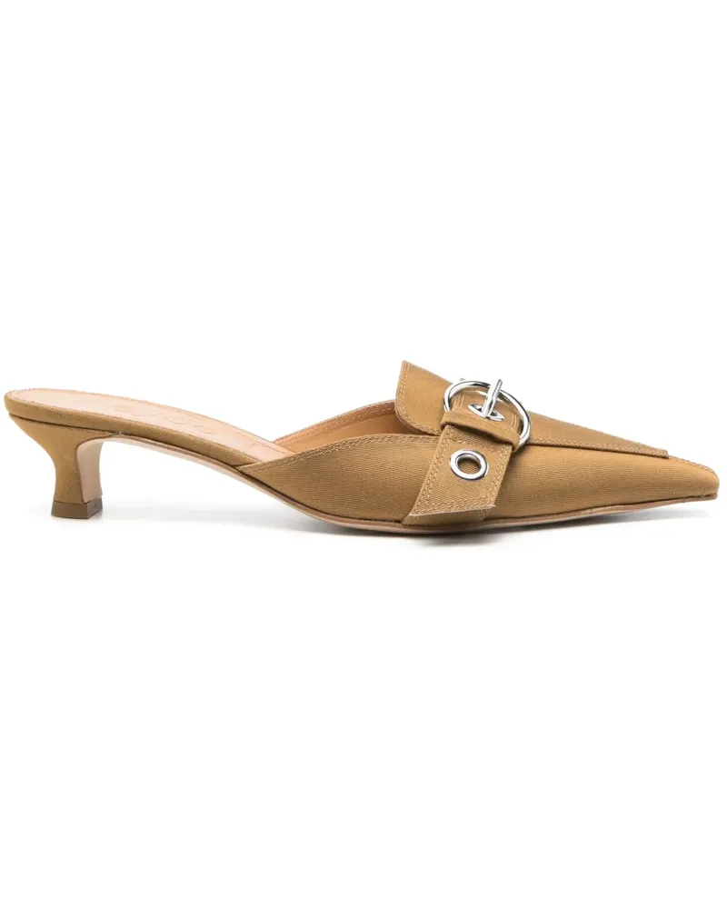 aeyde Danielle Mules 40mm - Braun Braun